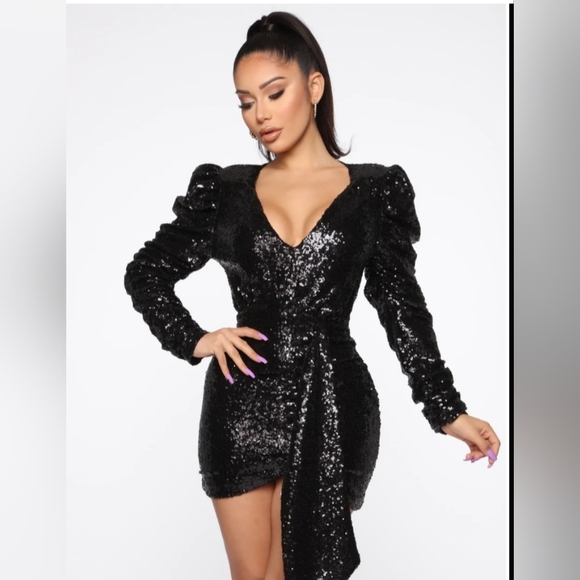 Fashion Nova Dresses & Skirts - Black Sequin Dress